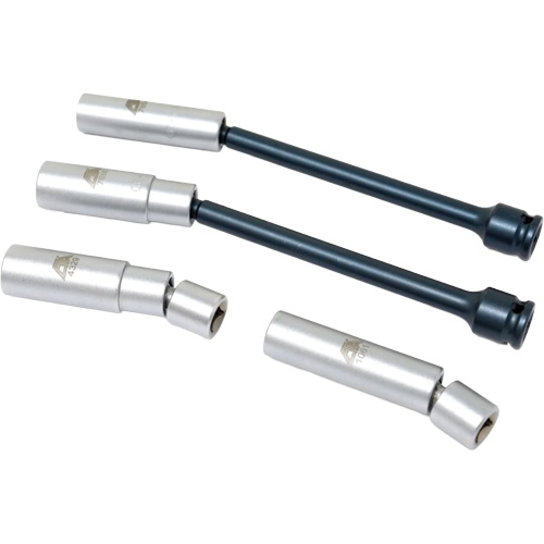 4-Piece Euro Spark Plug Swivel Socket Set, 3/8" Drive NTL Industrial