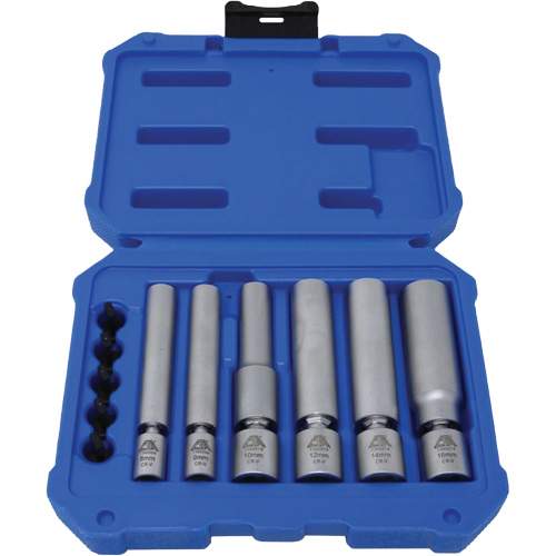 6-Piece Spark Plug & Glow Plug Socket Set NTL Industrial