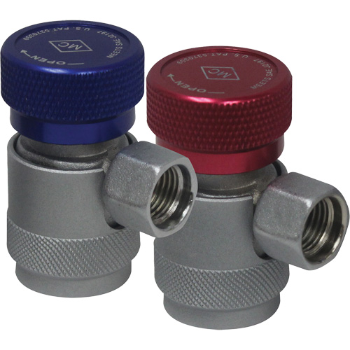 Coupleur rapide manuel R134a c&ocirc;t&eacute; haute pression avec verrouillage de s&eacute;curit&eacute; NTL Industrial