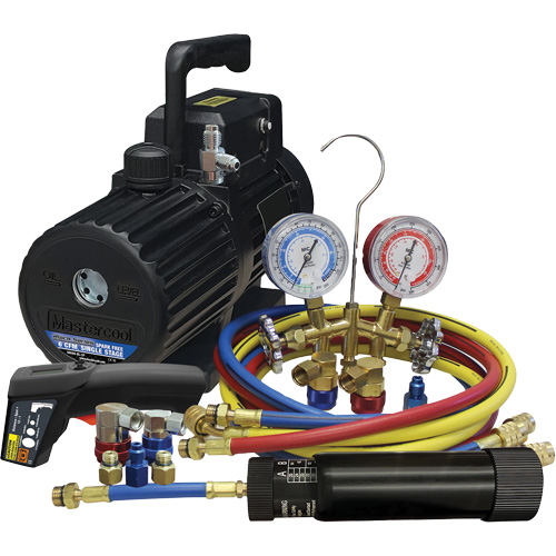 Ensemble combin&eacute; d&eacute;vacuation et de chargement pour R134a/R1234yf? NTL Industrial