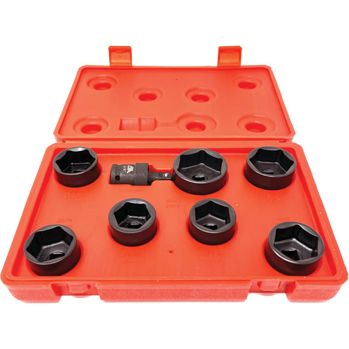 Ensemble de douilles pour filtre &agrave; huile &agrave; profil extra-bas, 8 morceaux NTL Industrial
