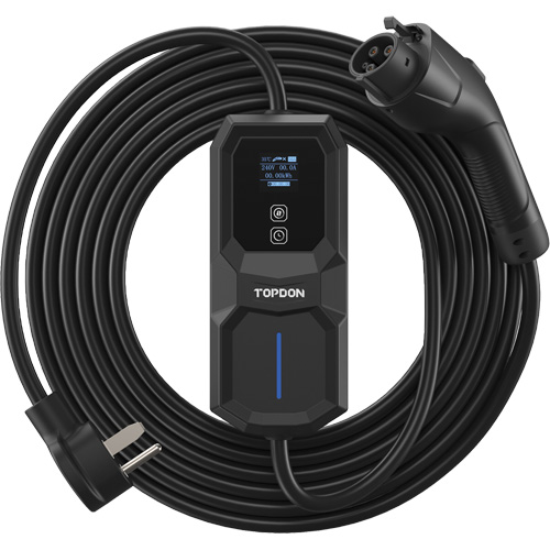 Fiche NEMA 6-50 portable PulseQ AC, 32 A, Niveau 2 CA, Connecteur Type 1 (SAE J1772) NTL Industrial