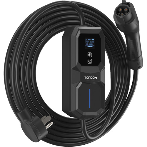 Fiche NEMA 6-50 portable PulseQ AC, 32 A, Niveau 2 CA, Connecteur Type 1 (SAE J1772) NTL Industrial