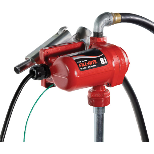Pompe de transfert de carburant 12 V CC avec pistolet NTL Industrial