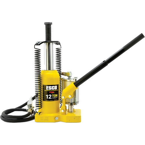 Cric-bouteille de s&eacute;rie Pro, 12 tonne(s), Air comprim&eacute;/hydraulique, 18-1/2" Hauteur &eacute;lev&eacute;e NTL Industrial