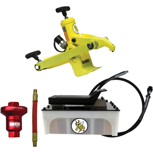 Ensemble de brise-talon de style combin&eacute; Yellow Jackit NTL Industrial