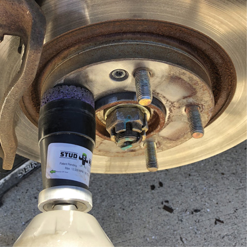 STUD KLEEN Impact-Driven Hub, Stud & Wheel Cleaning Tool NTL Industrial