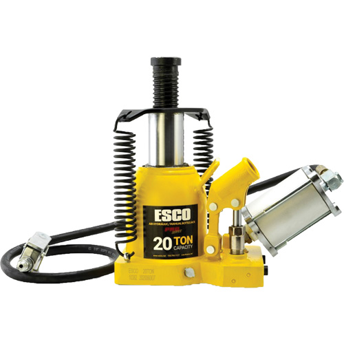 Pro Series “Shorty” Bottle Jack, 20 Ton(s), Air Hydraulic, 12-5/8" Raised Height NTL Industrial