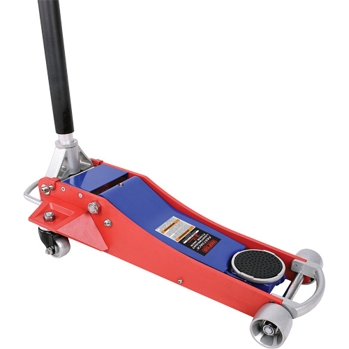 Lightweight Floor Jack, 3 Ton(s) Capacity, 3" Lowered, 19-3/4" Raised, Manual Hydraulic NTL Industrial