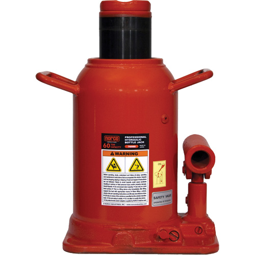 Professional Bottle Jack, 60 Ton(s), 18-11/16" Raised Height NTL Industrial