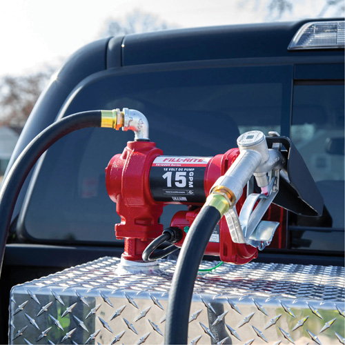 12V DC Fuel Transfer Pump with Nozzle NTL Industrial