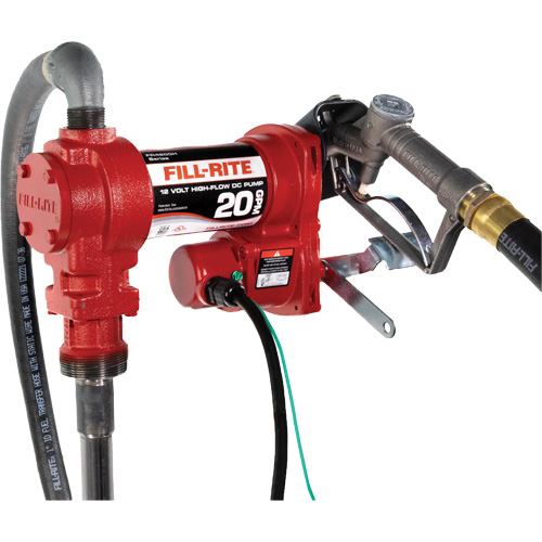 Pompe de transfert de carburant 12 V CC avec pistolet NTL Industrial