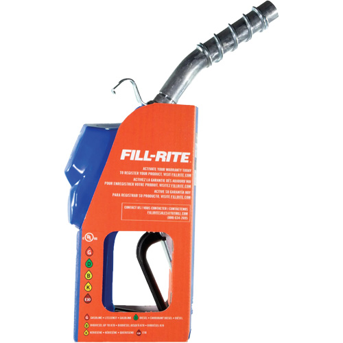 Blue Cold Weather Automatic Diesel Spout Nozzle NTL Industrial