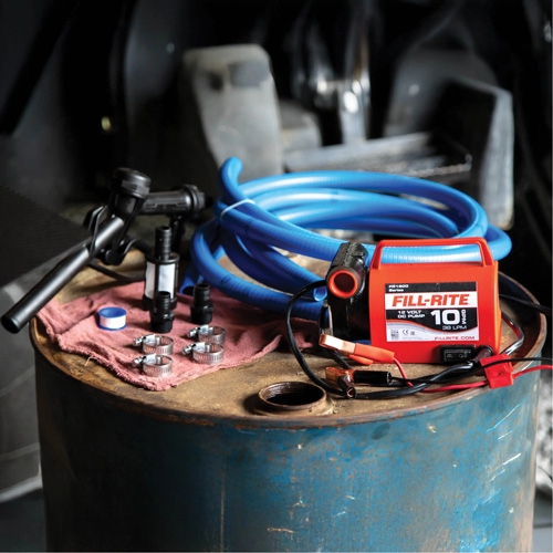 Pompe de transfert de carburant 12 V CC avec pistolet NTL Industrial