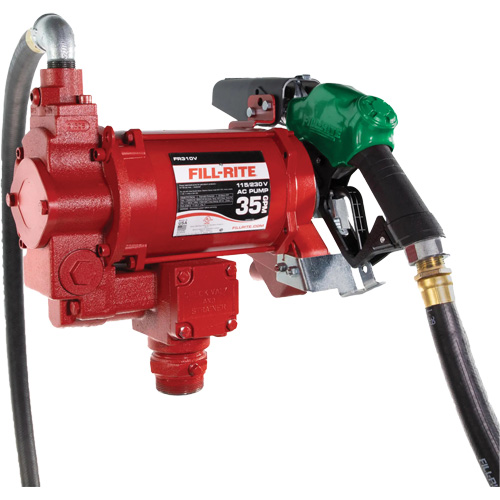 115/230V AC Fuel Transfer Pump with Nozzle NTL Industrial