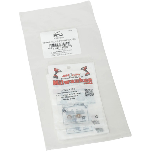 1/4" Clips & O-Rings Set for Milwaukee - Bulk NTL Industrial