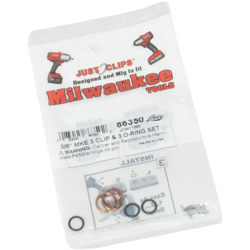 Jeu de clips et joints toriques de 3/8 po pour Milwaukee NTL Industrial