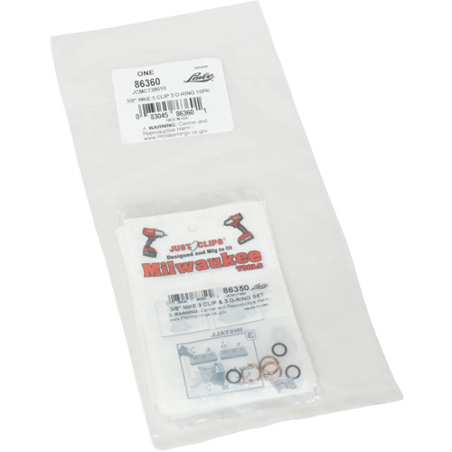 3/8" Clips & O-Rings Set for Milwaukee - Bulk NTL Industrial