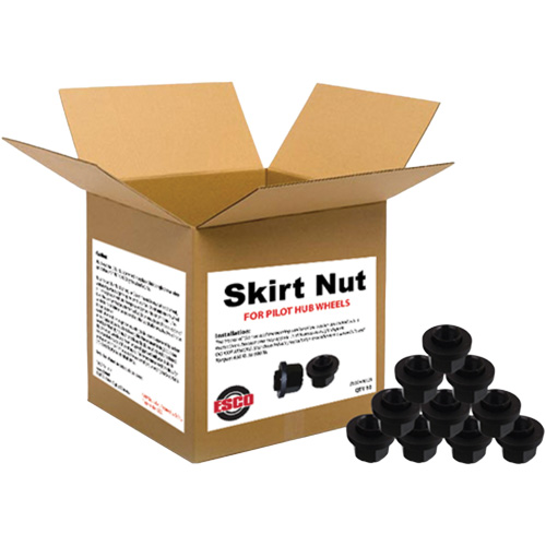 10-Piece Graphite-Coated Skirt Nuts for Pilot Hub Wheels NTL Industrial