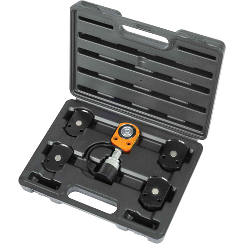 Trousse de v&eacute;rin &agrave; profil plat avec adaptateurs, Course de 0,24", Capacit&eacute; de 5 tonne(s), 10 000 PSI NTL Industrial