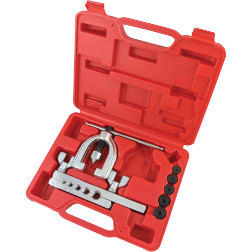 Trousse d'outils d'&eacute;vasement double SAE de 7 morceaux avec coffret moul&eacute; par soufflage NTL Industrial