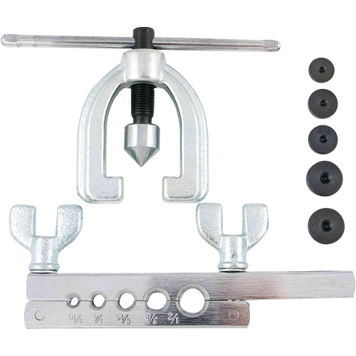 Trousse d'outils d'&eacute;vasement double SAE de 7 morceaux avec coffret moul&eacute; par soufflage NTL Industrial