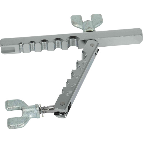 Trousse d'outils d'&eacute;vasement double SAE de 7 morceaux avec coffret moul&eacute; par soufflage NTL Industrial