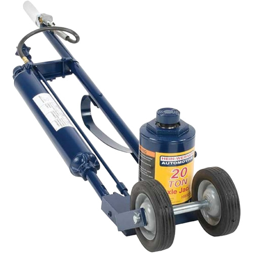 Air-Actuated Truck Jack, 20 Ton(s) Capacity, 9-1/2" Lowered, 17-1/2" Raised, Air Hydraulic NTL Industrial