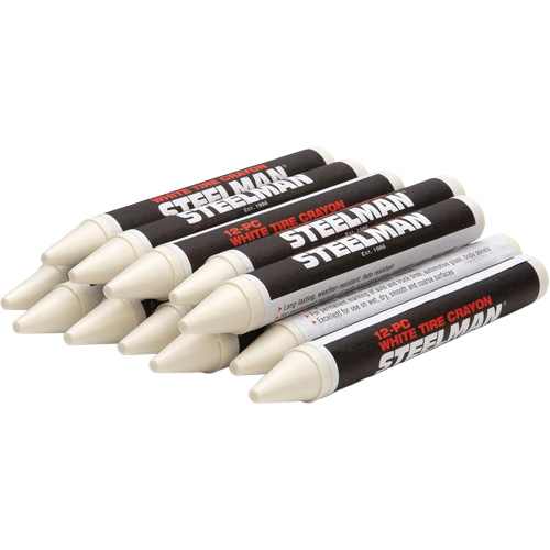 Semi-Permanent White Tire Marking Crayons NTL Industrial