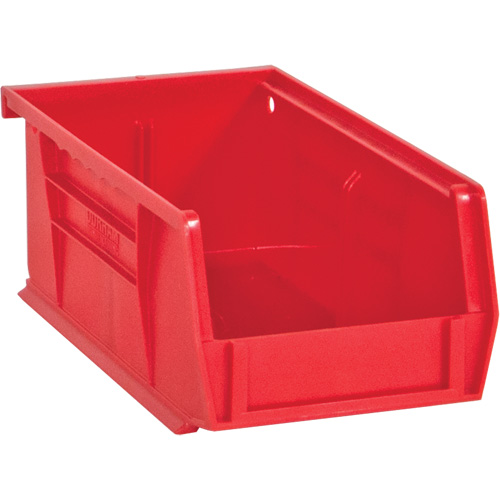 Bacs Hook-On Bins, 4" la x 3" H x 7" p, Rouge, Capacit&eacute; 10 lb NTL Industrial