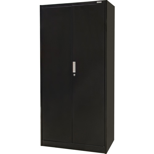 Armoire de rangement Hi-Boy, Acier, 4 Tablettes, 72" h x 36" la x 18" P, Noir NTL Industrial