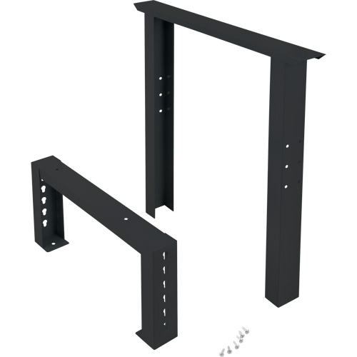 Pattes d'&eacute;tabli pour service industriel, Acier, 24" p x 34" h, Simple NTL Industrial