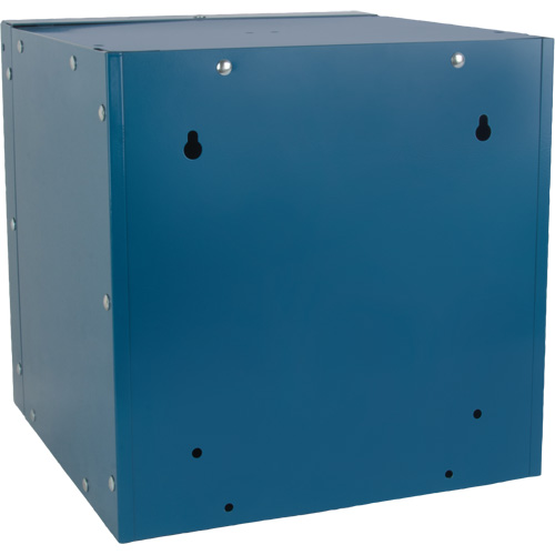 Stackable Cube Locker, 12" x 12" x 12", Steel, Blue, Knocked Down NTL Industrial