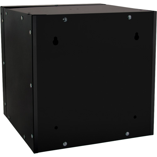 Stackable Cube Locker, 12" x 12" x 12", Steel, Black, Knocked Down NTL Industrial