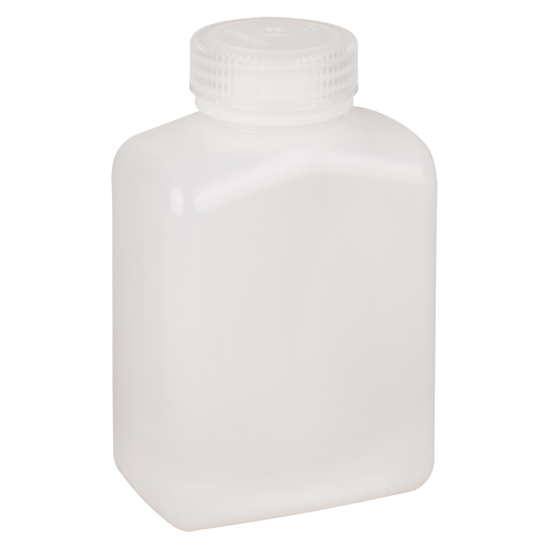 Bouteilles peu encombrantes &agrave; prise facile, Rectangulaire, 16 oz, Plastique NTL Industrial