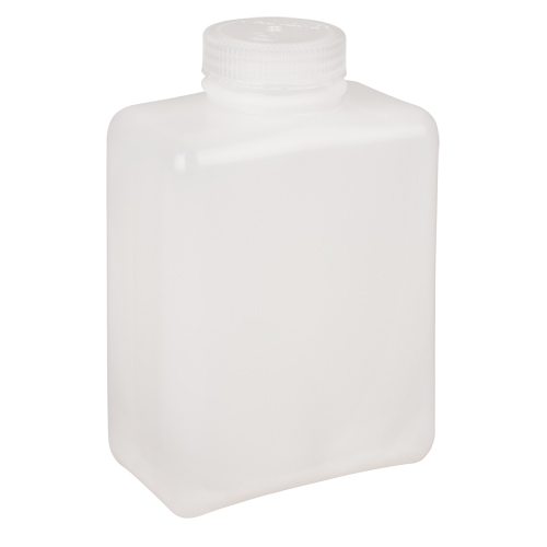 Bouteilles peu encombrantes &agrave; prise facile, Rectangulaire, 32 oz, Plastique NTL Industrial