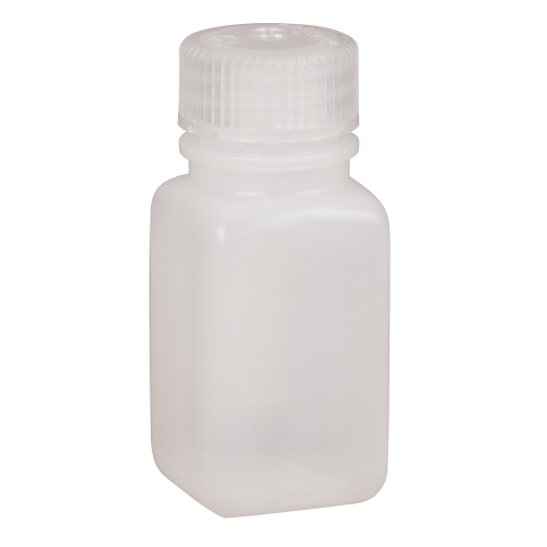 Easy-Grip Space-Saver Bottles, Square, 2 oz., Plastic NTL Industrial