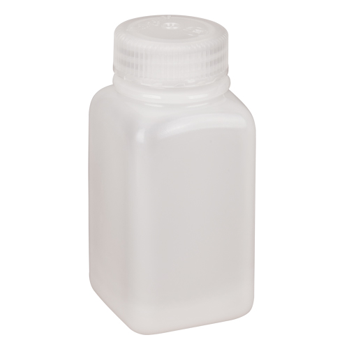 Easy-Grip Space-Saver Bottles, Square, 6 oz., Plastic NTL Industrial