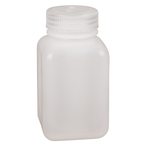 Easy-Grip Space-Saver Bottles, Square, 8 oz., Plastic NTL Industrial