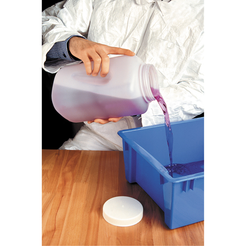 Bottles, Round, 128 fl. oz., Plastic NTL Industrial