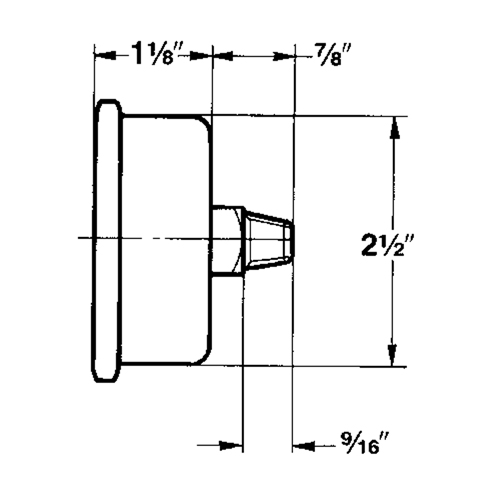 Pressure Gauges, 2-1/2" , 30" Hg-0" Vac., Bottom Mount, Liquid Filled Analogue NTL Industrial