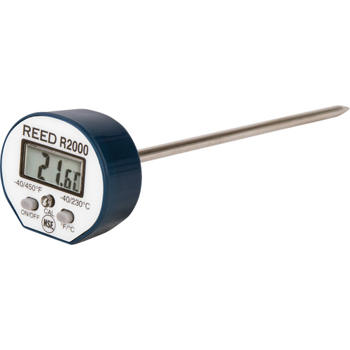 Thermom&egrave;tre, Contact, Num&eacute;rique, -40-450°F (-40-230°C) NTL Industrial