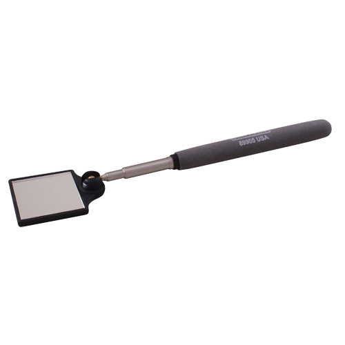 Inspection Mirror, Square, 1-3/4" L x 1-3/4" W, Telescopic NTL Industrial