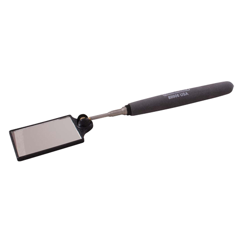 Inspection Mirror, Rectangular, 3-1/2" L x 2-1/2" W, Telescopic NTL Industrial