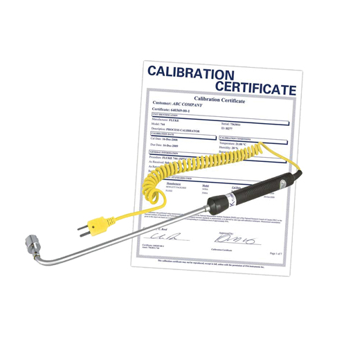 Right Angle Thermocouple Surface Probe with Calibration Certificate, 500 °C (932°F) Max. Temp. NTL Industrial
