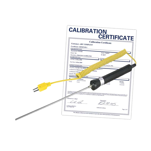 Immersion Thermocouple Probe with Calibration Certificate, 600 °C (1112°F) Max. Temp. NTL Industrial