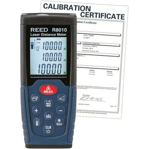 T&eacute;l&eacute;m&egrave;tre laser avec certificat de calibration, 1,92" - 328' (5 cm - 100 m) Gamme de mesure, Num&eacute;rique (&eacute;lectronique) NTL Industrial