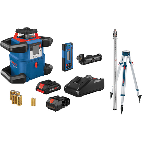 Revolve4000 Connected Self-Leveling Horizontal Rotary Laser Kit, 4000' (1219.2 m), 635 Nm NTL Industrial