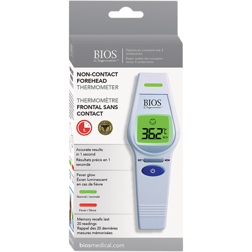 Thermom&egrave;tre frontal sans contact, 0°C - 100.0°C (32,0°F - 212,0°F), &eacute;missivit&eacute; Fixe NTL Industrial