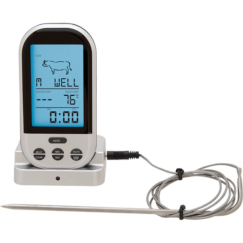 Thermom&egrave;tre &agrave; viande et &agrave; volaille sans fil, Contact, Num&eacute;rique, 32-482°F (0-250°C) NTL Industrial